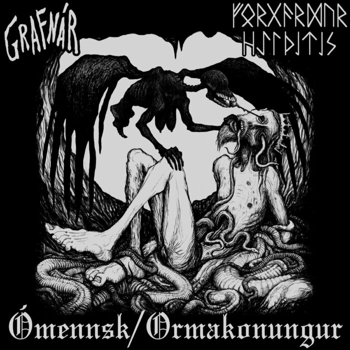 Grafnár / Forgarður Helvítis - Ómennsk / Ormakonungur (Split tape) CS - Image 2
